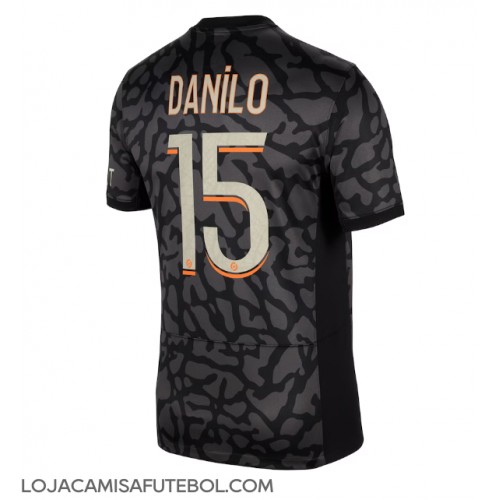 Camisa de Futebol Paris Saint-Germain Danilo Pereira #15 Equipamento Alternativo 2023-24 Manga Curta